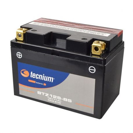 Batterie TECNIUM BTZ12S-BS sans entretien livrée avec pack acide