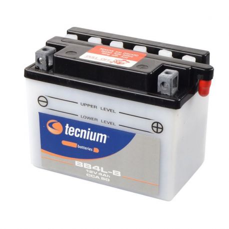 Batterie TECNIUM BB4L-B conventionnelle livrée avec pack acide