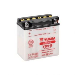 Batterie YUASA YB9-B conventionnelle livrée avec pack acide