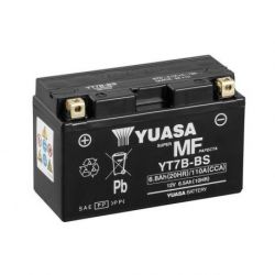 Batterie YUASA YT7B-BS sans entretien livrée avec pack acide
