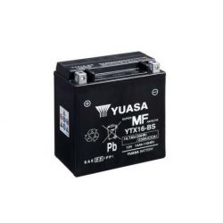 Batterie YUASA YTX16-BS sans entretien livrée avec pack acide