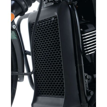 Protection de radiateur R&G RACING alu noir Harley Davidson Street 750