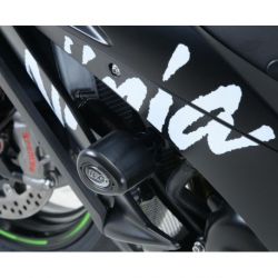 Kit tampons de protection R&G RACING Aero noir Kawasaki ZX-R10