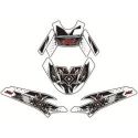 Kit déco KUTVEK Demon rouge MBK Booster/Yamaha BW'S