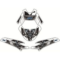 Kit déco KUTVEK Demon bleu MBK Booster/Yamaha BW'S