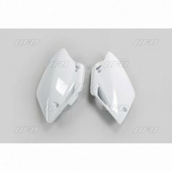 Plaques latérales UFO blanc Honda CRF150R