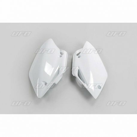 Plaques latérales UFO blanc Honda CRF150R