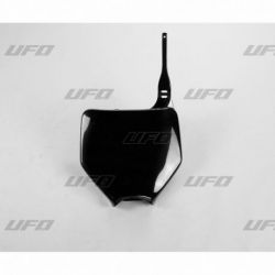 Plaque numéro frontale UFO noir Kawasaki