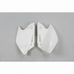 Plaques latérales UFO blanc Kawasaki KX250F