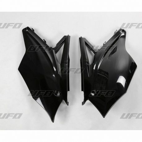 Plaques latérales UFO noir Kawasaki KX450F