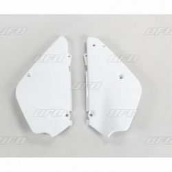 Plaques latérales UFO blanc Suzuki RM85