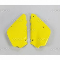 Plaques latérales UFO jaune Suzuki RM80/85