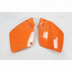 Plaques latérales UFO orange KTM