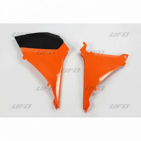 Caches boîte à air UFO orange KTM