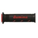 Revêtements de poignées DOMINO A250 XM2 Super Soft noir/rouge
