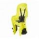 Siège de vélo arrière POLISPORT Joy CFS fixation porte-bagages - jaune fluo/gris foncé