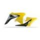 Ouïes de radiateur Polisport noir/jaune Suzuki RM-Z250