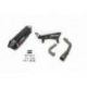 Ligne complète SCORPION Serket inox silencieux noir céramique/casquette noir ABS Peugeot Tweet 125
