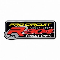 DECAL LOGO STICKER R-304 STAINLESS SHORTY
