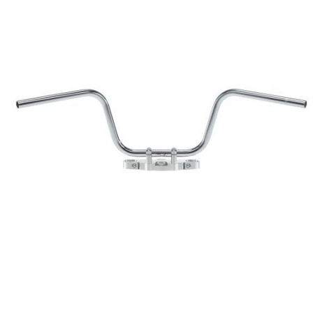 HANDLEBAR APEHANGER STEEL 25.4 CHROME PLATED, CABLE INDENT