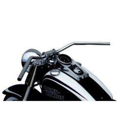 HANDLEBAR FLYERBAR STEEL 25.4 CHROME PLATED, CABLE OPENINGS