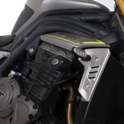 Tampons de protection R&G RACING Aero - noir Triumph Speed Triple 1200 RS