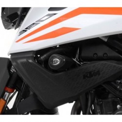 Tampons de protection R&G RACING Aero - orange KTM 390 Adventure