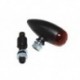 Feu arrière à LED HIGHSIDER Micro-Bullet, noir, rouge