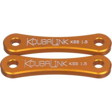 Kit de rabaissement de selle KOUBALINK (38.1 mm) orange - Kawasaki KL250 / Super Sherpa