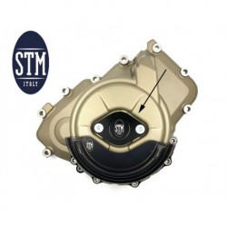 Couvercle d'inspection de carter d'alternateur STM noir - Ducati Panigale V4