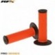 Paire de poignées bi-composant RFX Pro Series extrémités noires (Orange/Noir)