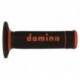 Revêtements de poignées DOMINO A020 Bicolore MX semi-gaufré noir/orange
