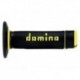 Revêtements de poignées DOMINO A020 Bicolore MX semi-gaufré noir/jaune