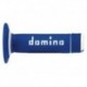 Revêtements de poignées DOMINO A020 Bicolore MX semi-gaufré bleu/blanc