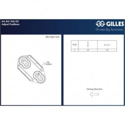 REPOSE PIEDS GILLES.T SUPPORT - OEM/7MM NOIR
