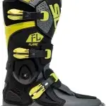 Bottes moto Enfants SIDI Flame - noir / Citron / gris - Taille 40