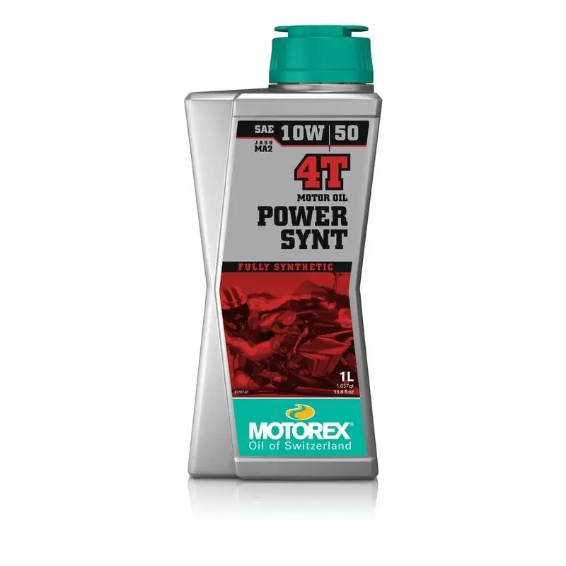 Huile moteur MOTOREX Power Synt 4T 10W50 synthétique 10 X 1L