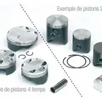 Piston de rechange forgé 469cc Vertex de kit 051116 Kawasaki KX450F
