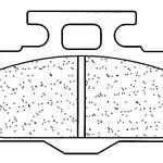 Plaquettes de frein CL BRAKES 1034MX10 métal fritté