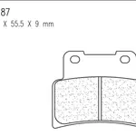 Plaquettes de frein CL BRAKES 1187XBK5 métal fritté