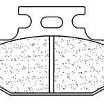 Plaquettes de frein CL BRAKES 2299X59 métal fritté