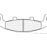 Plaquettes de frein CL BRAKES 2304A3+ métal fritté