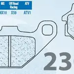 Plaquettes de frein CL BRAKES 2306X59 métal fritté