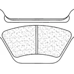 Plaquettes de frein CL BRAKES 2370RX3 métal fritté