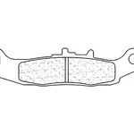Plaquettes de frein CL BRAKES 2750MX10 métal fritté