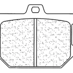 Plaquettes de frein CL BRAKES 2847A3+ métal fritté