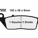Plaquette de frein Nissin 2P202NS semi-metallique