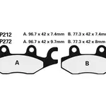 plaquette de frein Nissin 2P212ST MX Sinter