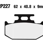 Plaquette de frein Nissin 2P227GS semi-metallique