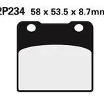 Plaquette de frein Nissin 2P234NS semi-metallique